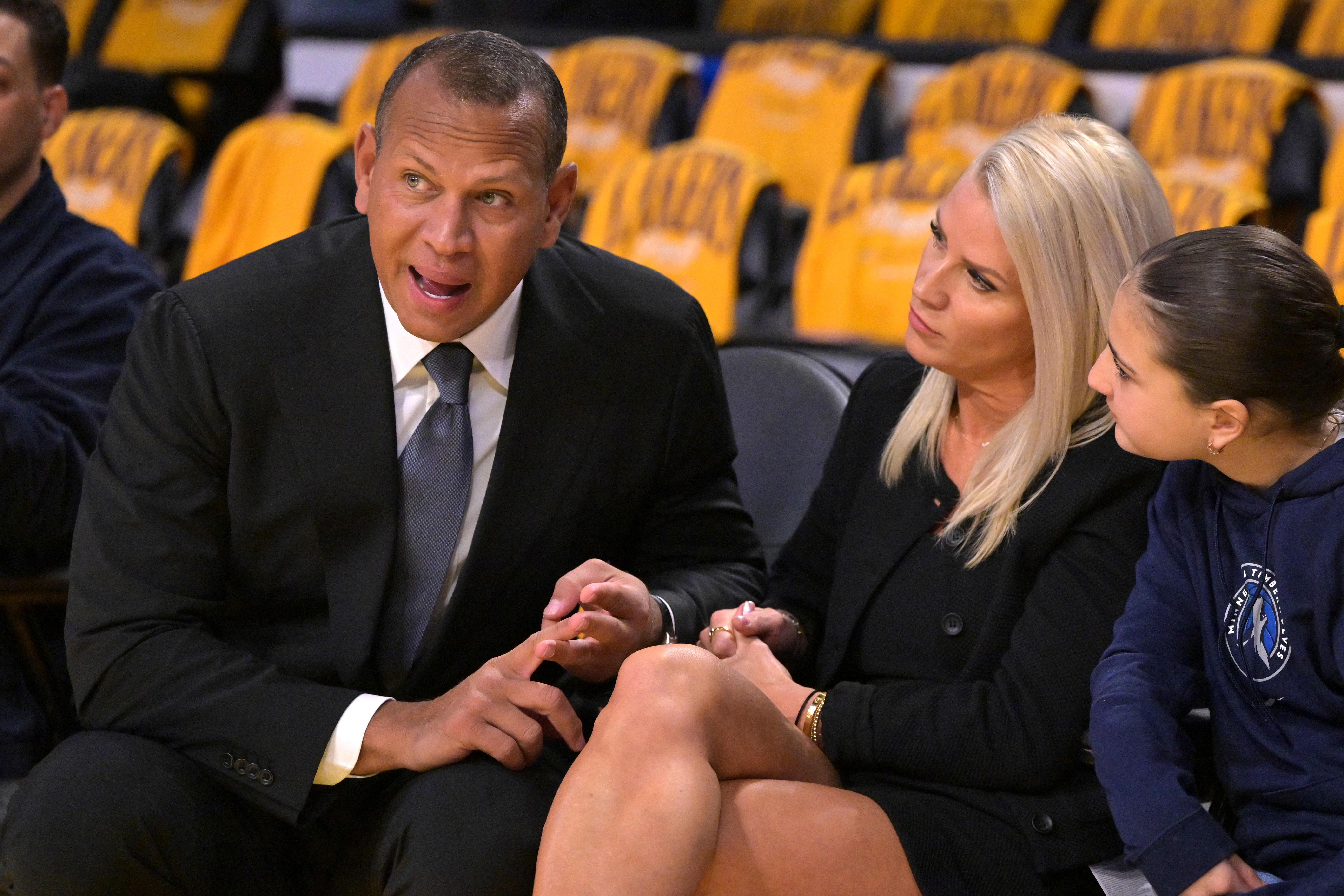 Minnesota Timberwolves - Alex Rodriguez and Jaclyn Cordeiro (Photo via IMAGN)